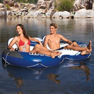 Intex Inflatable River Run II Double Seater Pool Lounge